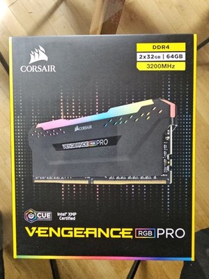 (Neu von RMA OVP) Corsair Vengeance RGB Pro 64GB Kit (2x32GB) DDR4-3200 CL16 