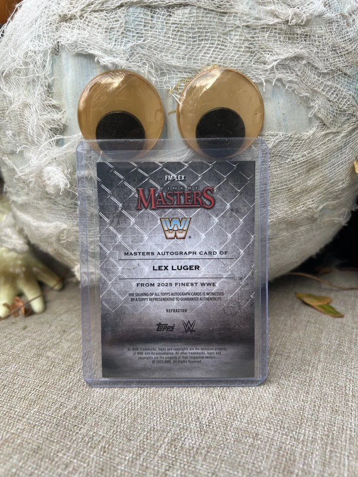 2025 Topps Finest WWE Lex Luger Finest Masters Refractor Auto FM-LEX - Image 2 of 2