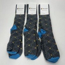 Microsoft Socks - 4 Pairs - Sock Club Made In USA - Large