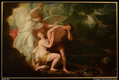 Benjamin West the Expulsion of Adam and Eve from Paradise O 1 Vintage Art Print