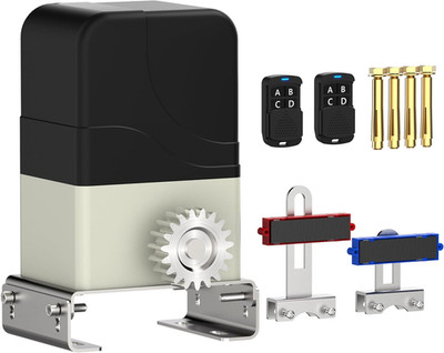 Automatic Sliding Gate Opener 900Lbs with 2 Remote Controls, Rack Driven Electri