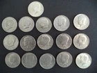 Coins Kennedy Half Dollars Lot of 16 Various Dates & Condition