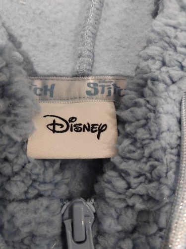 Disney Stitch Blue Hoodie With Embroidery, Size XS - Picture 4 of 4