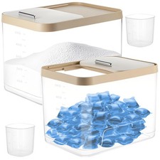 Large Laundry Pods Container with Slide Lid, Laundry Room Organization for Bo...