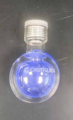 Chemglass Schwerwand-Druckbehälter, 200 ml, #25 Gewinde, Rundbodenkolben