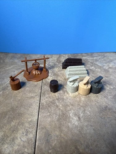 Marx Fort Apache Alamo Zorro  Stockade Outside 8 Accessories B