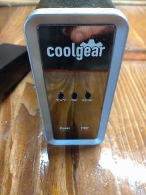 CoolGear 3.5'' External Hard Drive Enclosure USB & eSATA Power Supply Included 