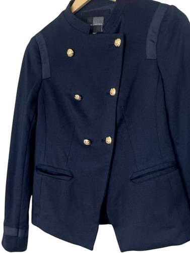 The Limited Blazer Womens Size Small Navy Military Band Jacket Double Breasted - Picture 2 of 11