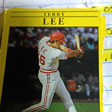 Fleer 1991 Fleer Terry Lee #70 Rookie Cincinnati Reds Baseball Base Set Card. rookie card picture