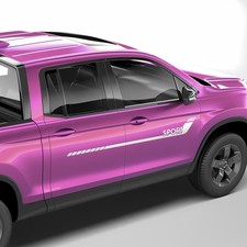 2 X Decal Sticker Car Up Side Sport Stripes For Honda Ridgeline 2017 - Present
