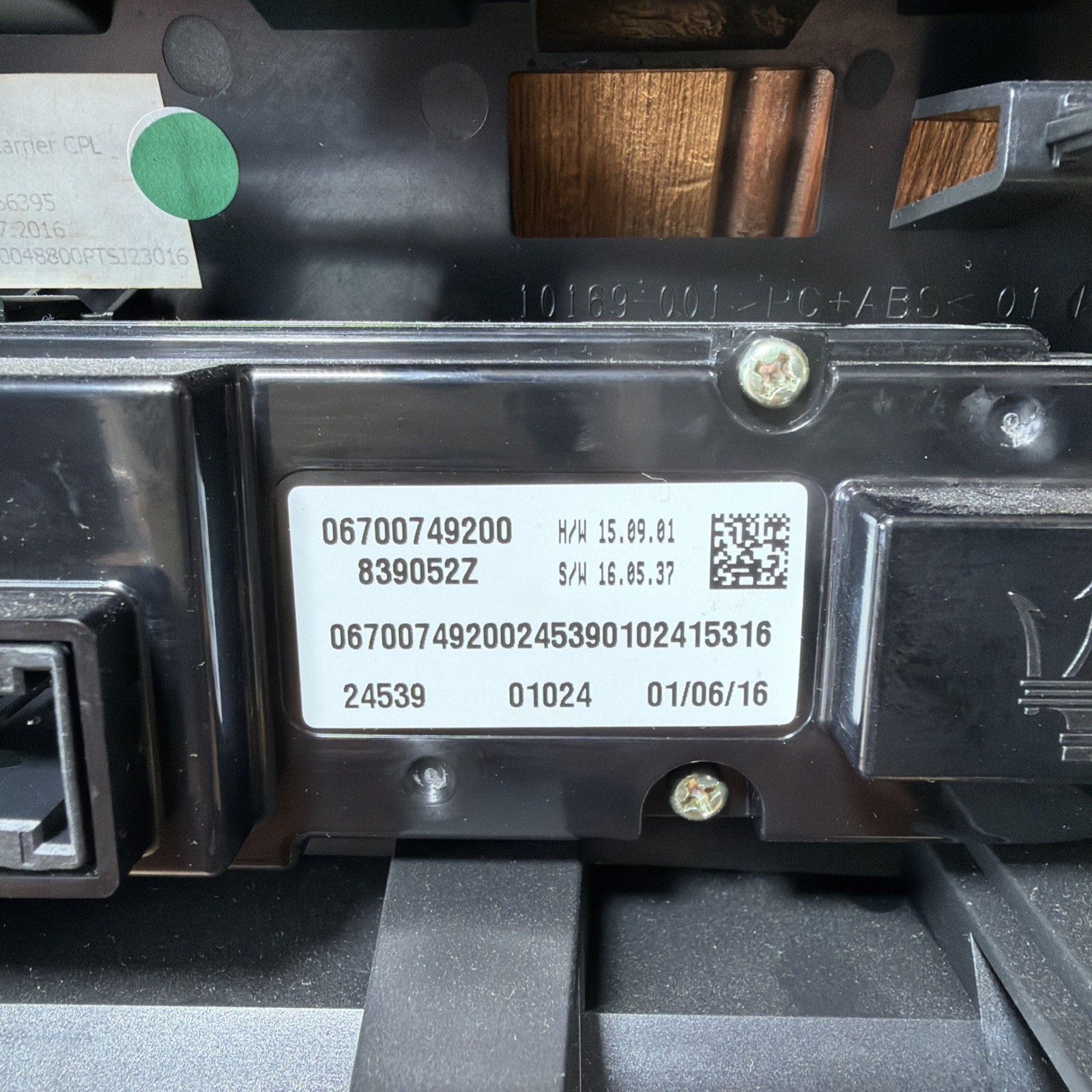 2017 Maserati Ghibli AC Heater Climate Control Switch Panel OEM 6700749200