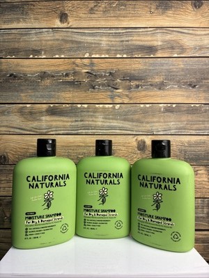 California Naturals Daily Shampoo For All Hair Types 12 fl oz- Lot Of 3