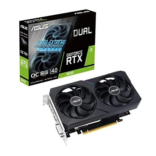 Asus Dual Rtx3050 Oc V2 Pcie4 8Gb Ddr6 2 Hdmi Dp 1852Mhz Clock Rgb Lighting Over - Image 2 of 3
