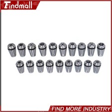 Findmall 19 Pack ER16 Collet Set Complete Sizes including all 16th 32nds  64th