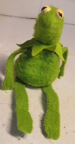 Vintage 1979 Jim Henson Muppet Beanbag SAD Kermit the Frog Fisher Price Plush #3 - Picture 2 of 19