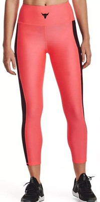 UNDER ARMOUR Damen Pink Project Rock Training Kompressions Leggings Größe XL