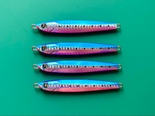 Ocean Ruler Metal Jig Gangan Shot 40g Blue Set of 4, Fishing Lures