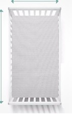 Cot fitted Sheet, Grey And White Design. Toddler Bed Sheet By Simple joys