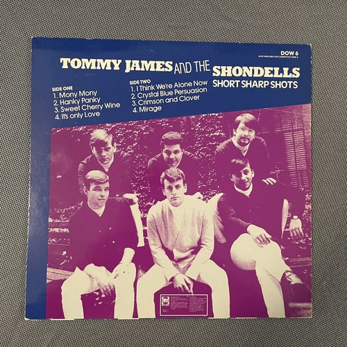 TOMMY JAMES 7 THE SHONDELLS - SHORT SHARP SHOT, DOW 6, 10" 33 1/3, UK IMPORT - Bild 7 von 8