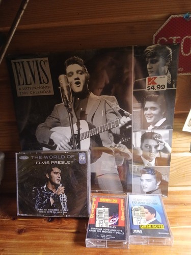 ELVIS PRESLEY CASSETES & CD BUNDLE. ALL SEALED