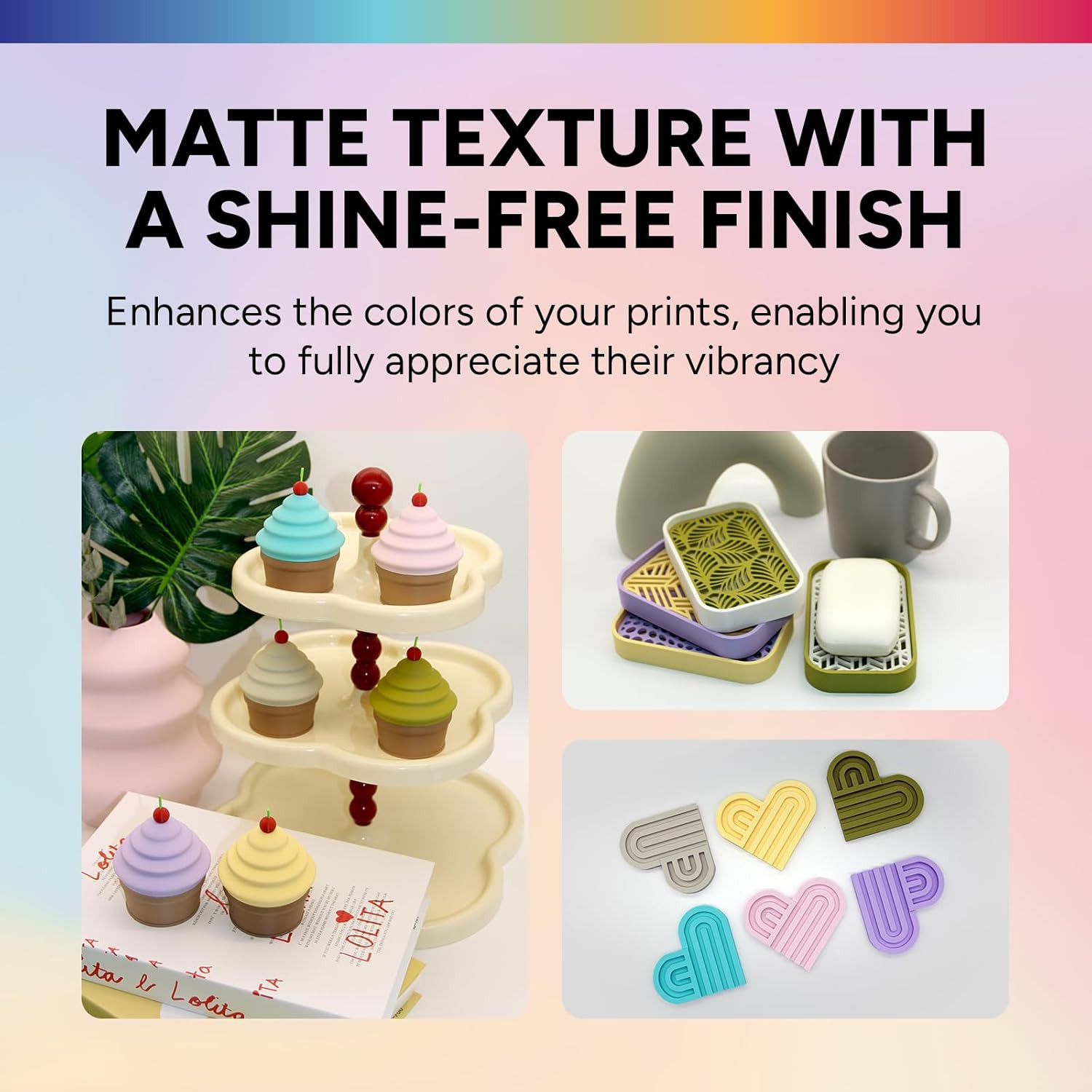 OVERTURE Matte PLA Filament Aufgerüstet 1.75 Mm, 1Kg (2.2 Lbs) Spule, Maßgenauig - Bild 5