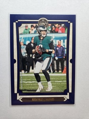 2019 Panini Legacy Blue SP /50 Nick Foles #48 Eagles AA38