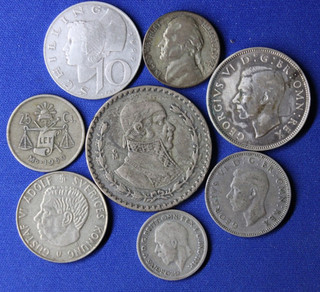 1932 1964 Old World Silver Coins Lot of 8 Silver Coins