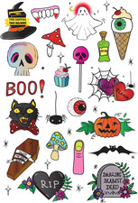 Temporary Tattoo Set, the Halloween Set, Fake Tattoos, Original, for Kids, for B