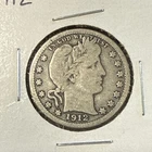 1912 S VG Barber Quarter Better Date