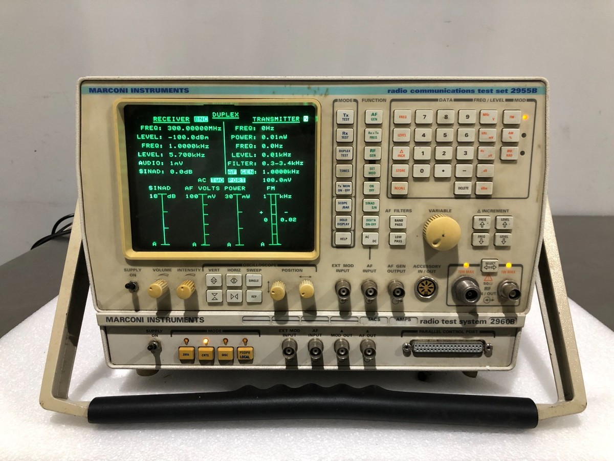 Marconi 2955B Radio Communications Test Set with 2960B Radio Test