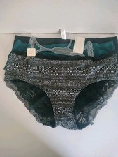 Adrienne Vittadini Women's Plus Size 3X Hi-Cut Nylon Lace Panties