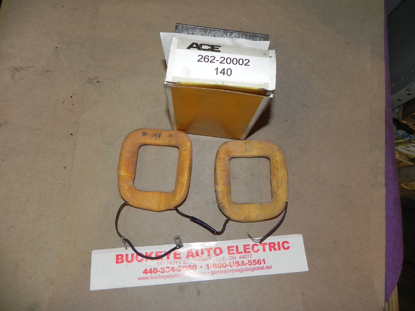 6V, Autolite Field Coils, GGW-1005, 262-20002, 56-06-4405, 140 NORS.