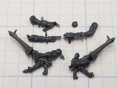 Warhammer 40K Aeldari Bits Eldar Guard Command Arms Rifles Auspex Pointing #43
