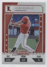 2021 Panini Elite Extra Edition College Tickets Optic Holo Alex Binelas 3d5