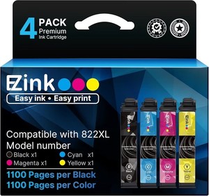 822XL T822 XL Ink Cartridge for Epson 822 WorkForce Pro WF-3820 WF-4833 WF-4830