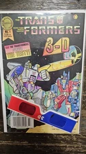Transformers 3-D # 1 2 3 (1987 Blackthorne Publishing) HTF Newsstand Lot of 3 VF