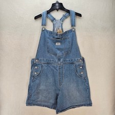 LEVI'S WOMEN'S XL VINTAGE SHORTALLS NWT IN THE FIELD LIGHT WASH