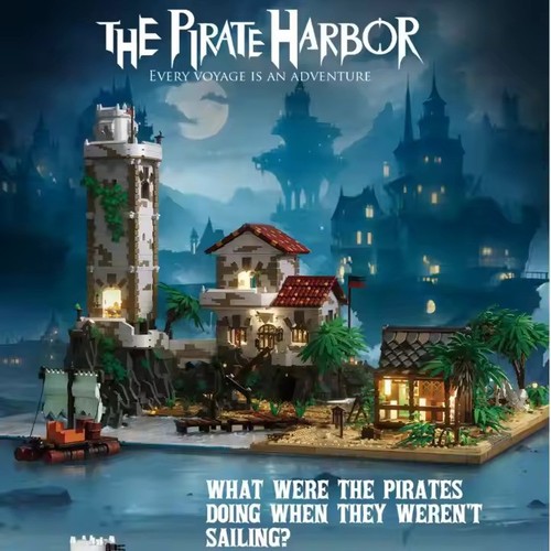 ⬛ Baka 33923 - Il porto dei pirati ⚡8028 pezzi⚡ - Foto 1 di 8