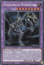 YuGiOh Fossildrache Schädelgios BLAR-DE009 Secret Rare Good 1st