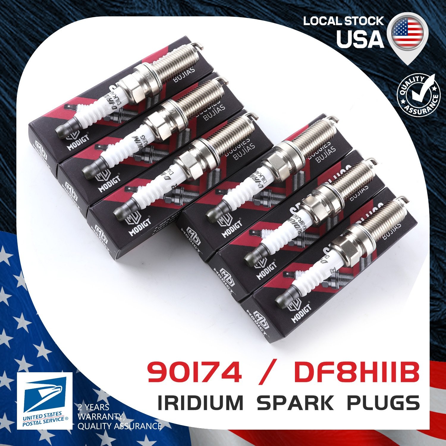 6Pcs OEM NEW Iridium IX Spark Plugs 90174 DF8H11B For NGK INFINITI EX37 FX37 G37