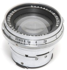 Zeiss Jena Sonnar 2/5 cm lens for Contax RF NEEDS CLEANING, scratches