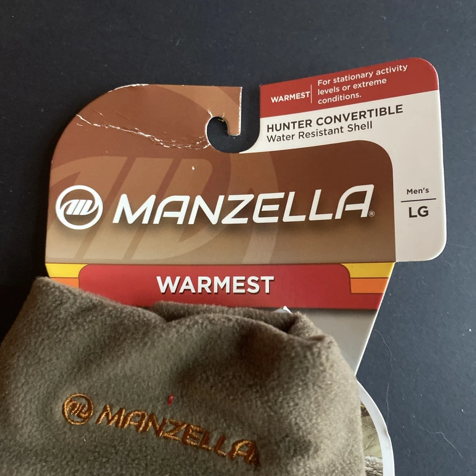 New Manzella Hunter Convertible Camo Gloves LG - Image 2 of 4