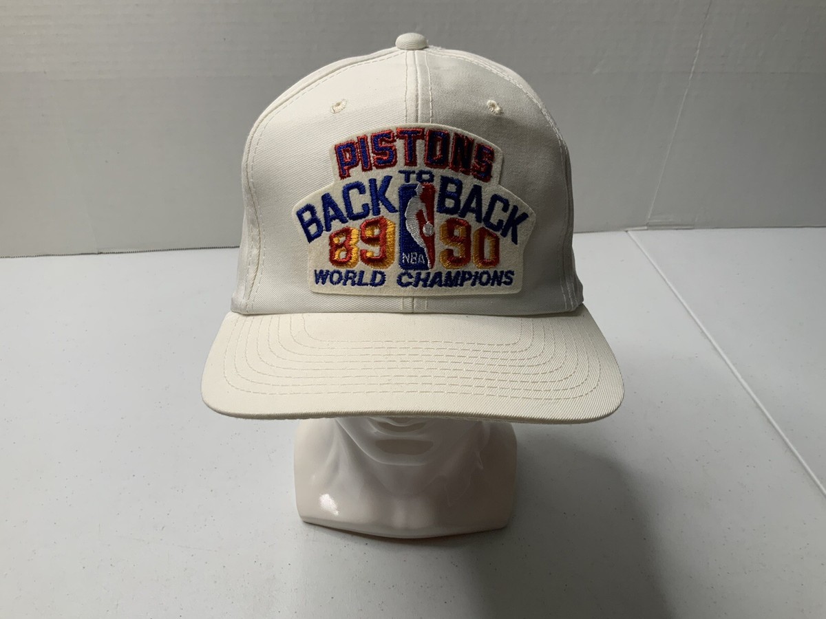 Detroit Pistons　Champion Cap　NBA　1989　大人 Detroit Pistons 1989 NBA Basketball Champs Vtg Corduory