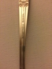 John Tyler Sends First Telegram Morse Souvenir Spoon WM Rogers Silverplate S1