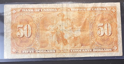 CANADA 1937 Banknote P-63b B/H Prefix GORDON-TOWERS King George V. - GOOD CIR - Picture 2 of 4