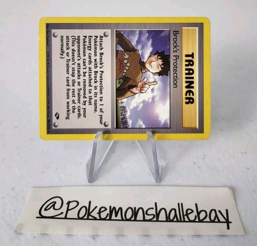 Brock's Protection 1st Edition 101/132 - Gym Challenge *EXC* Rare Pokemon Card - Picture 2 of 4