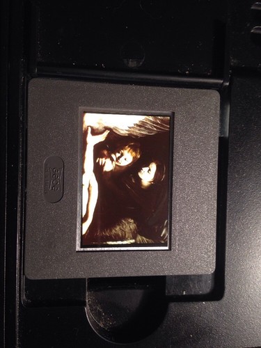 Caravaggio "Seven Works Of Mercy 1606" Italian Baroque Art 35mm Glass Slide - Picture 3 of 3