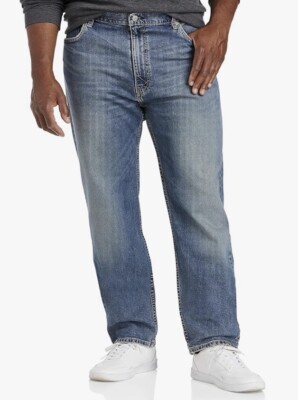 NEW Levi's Flex 502 Taper Stretch Jeans Mens Blue Denim - Size 60x32 Big & Tall