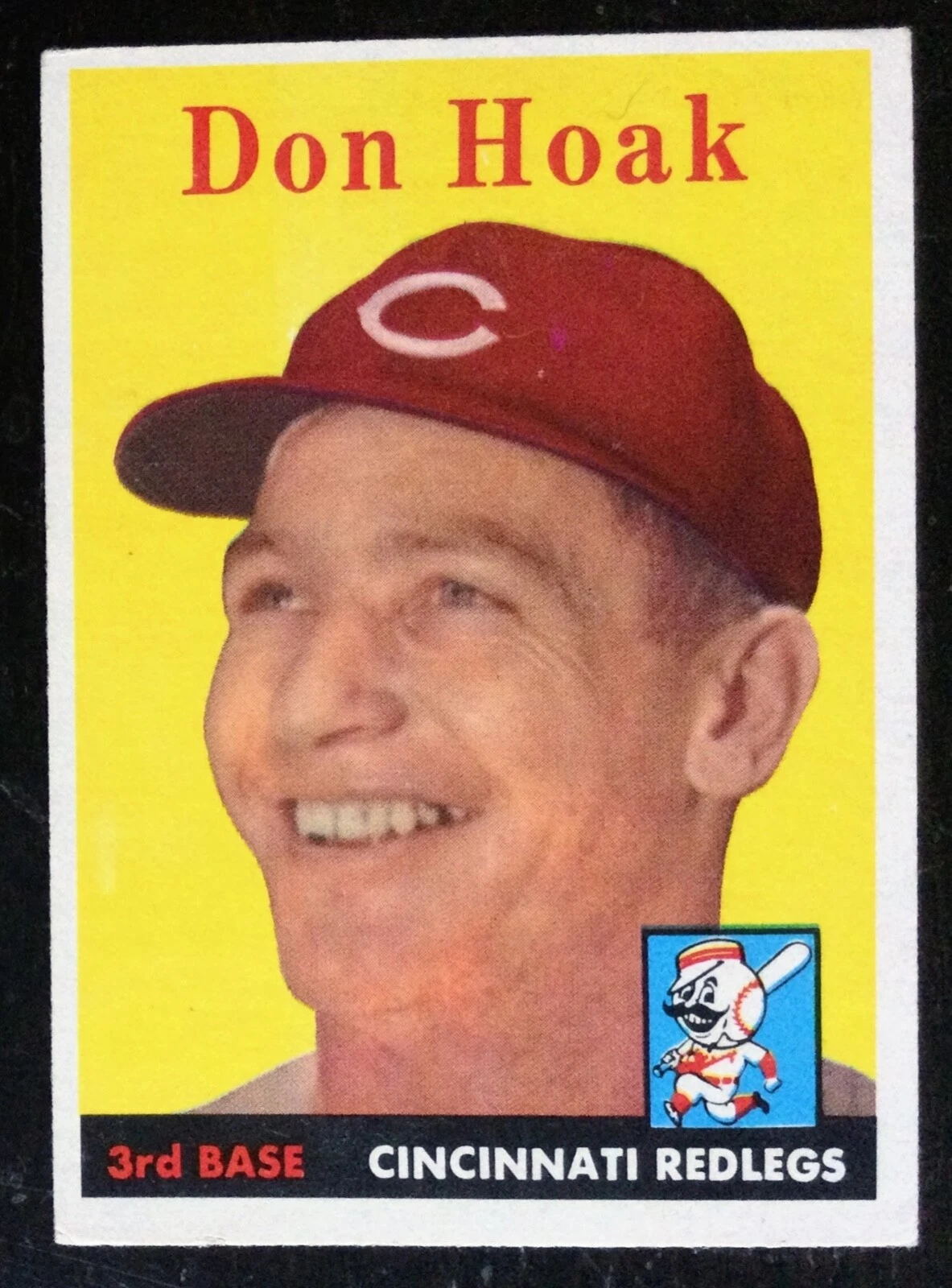 1958 Topps  #160 Don Hoak, Cincinnati Redlegs, EX