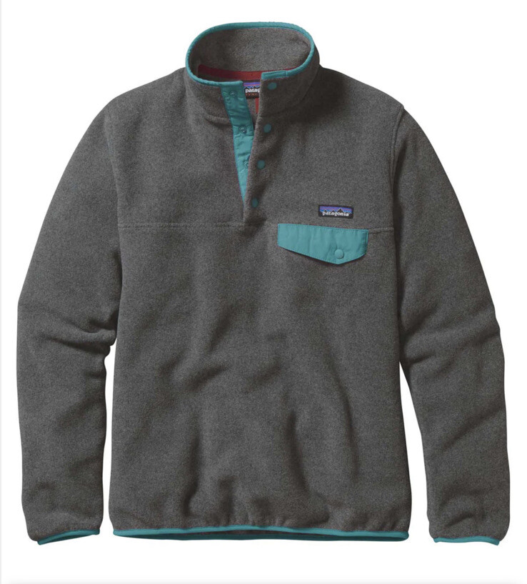 Patagonia Women's Nickel/Epic Blue Lightweight Synchilla Snap-T